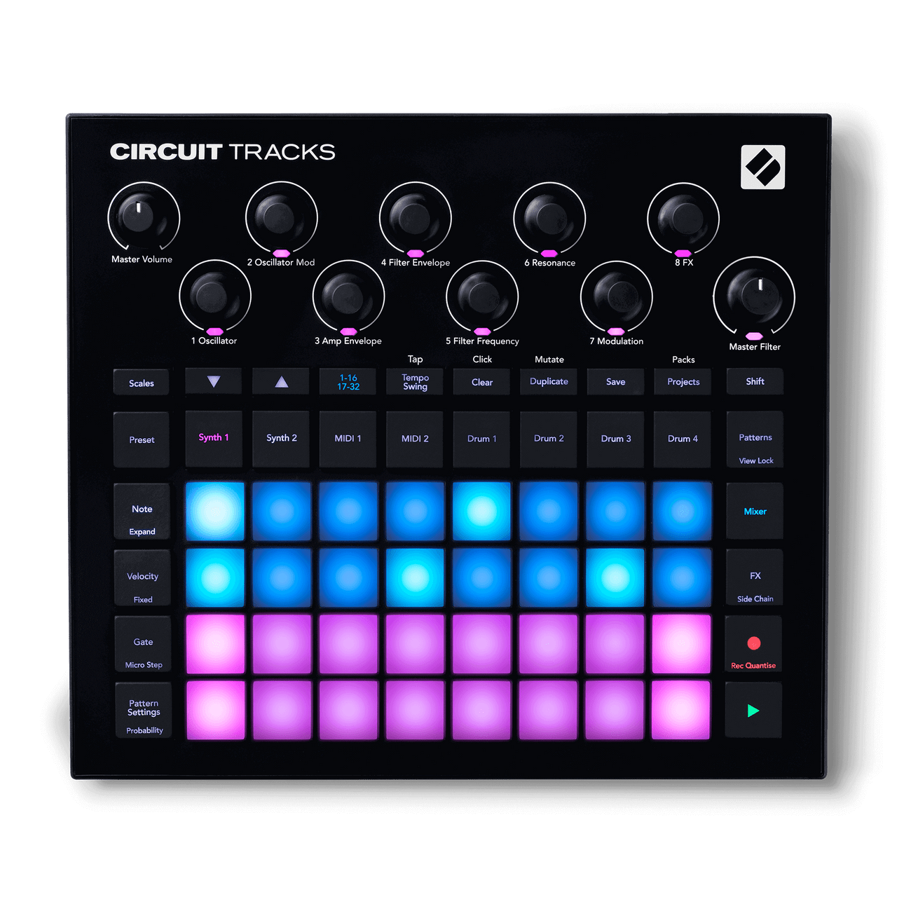 Novation Grid Controllers Grooveboxes Synths And Keys