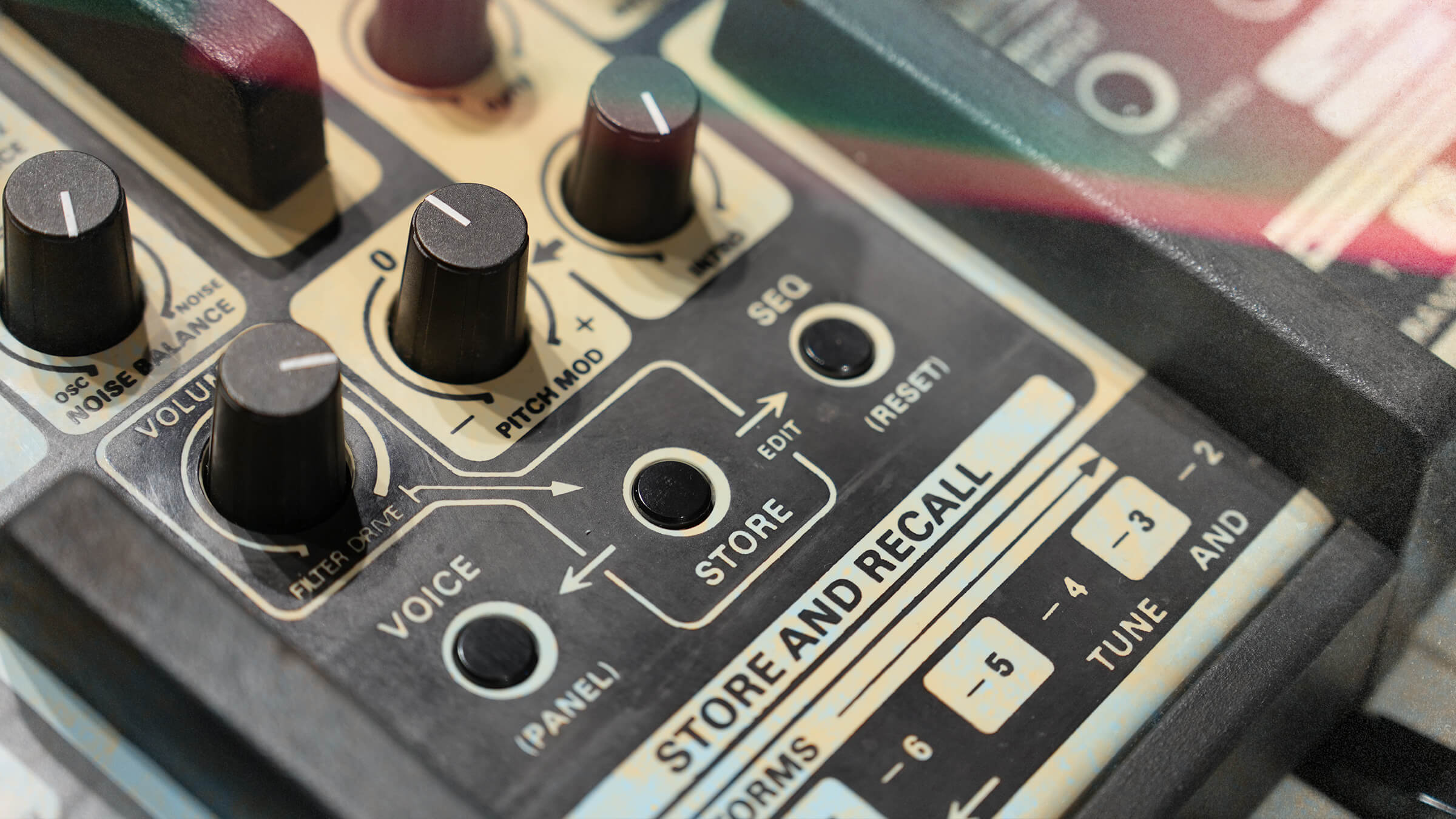 Closeup of OSCar Synthesiser