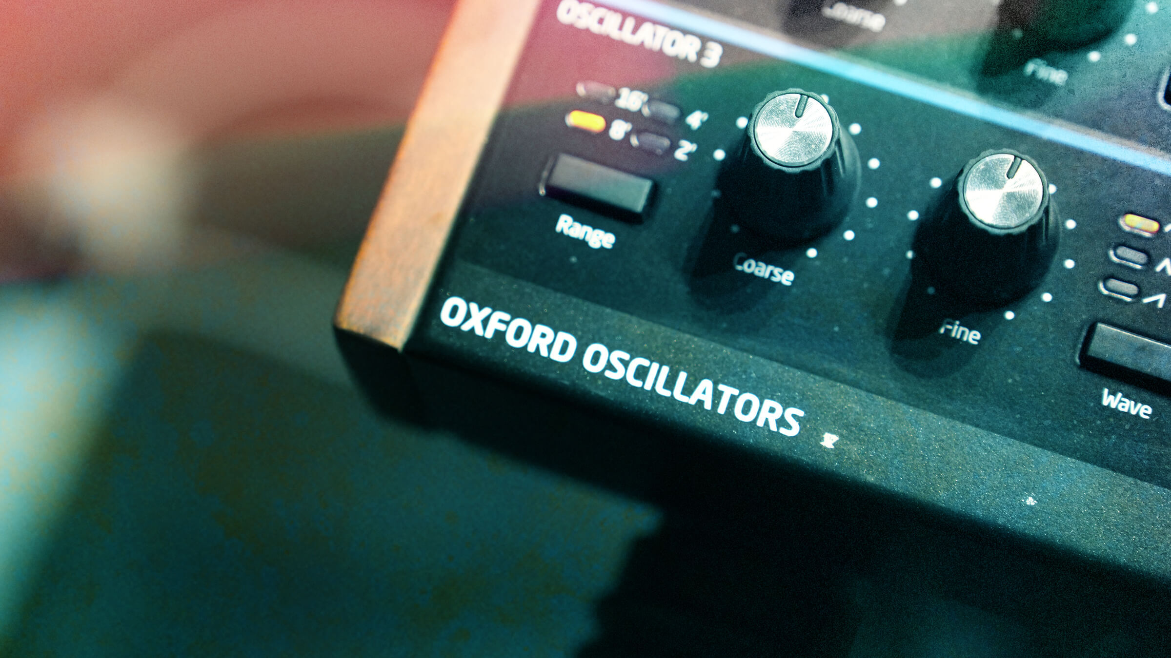 Closeup of Novation Peak Synthesiser